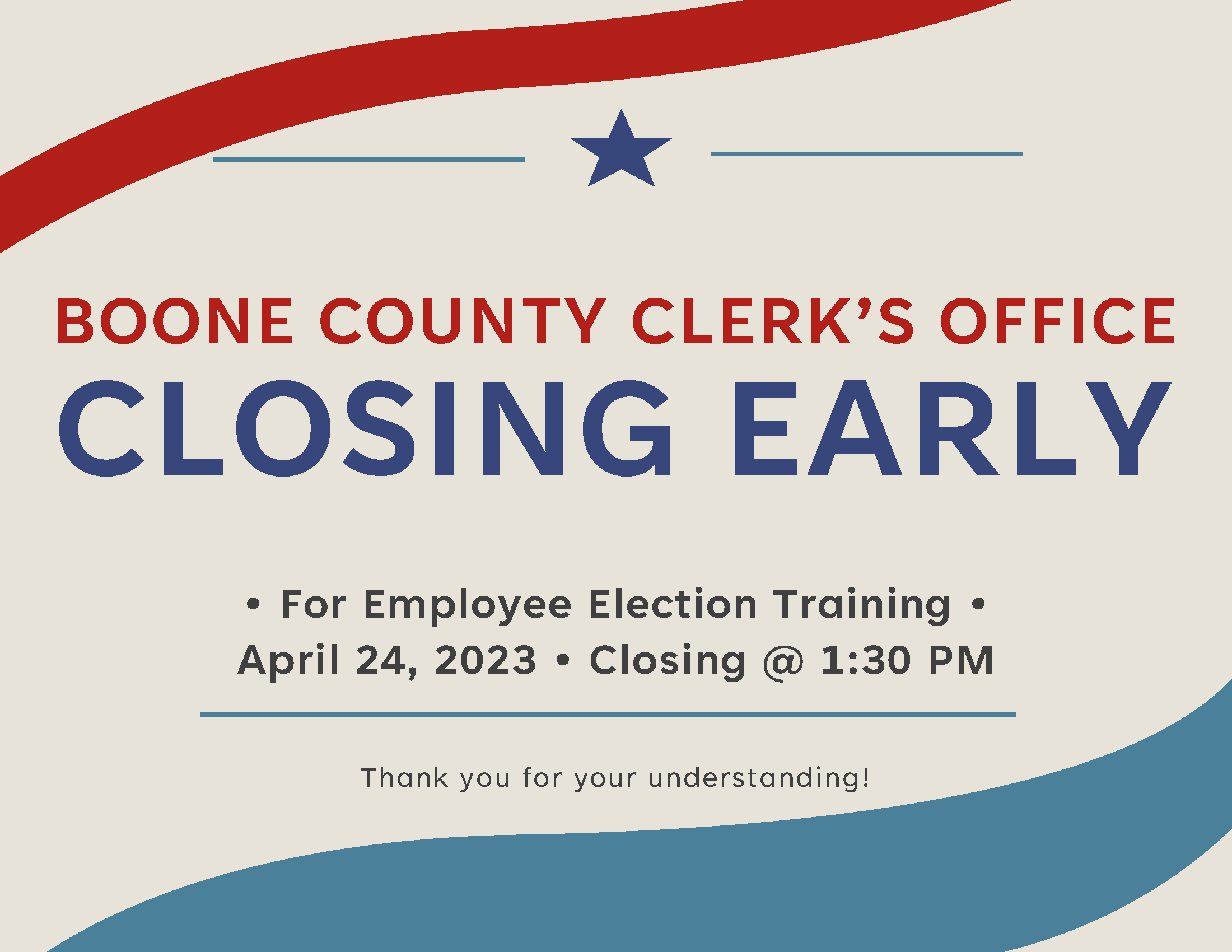 Employee Election Training- closing Early