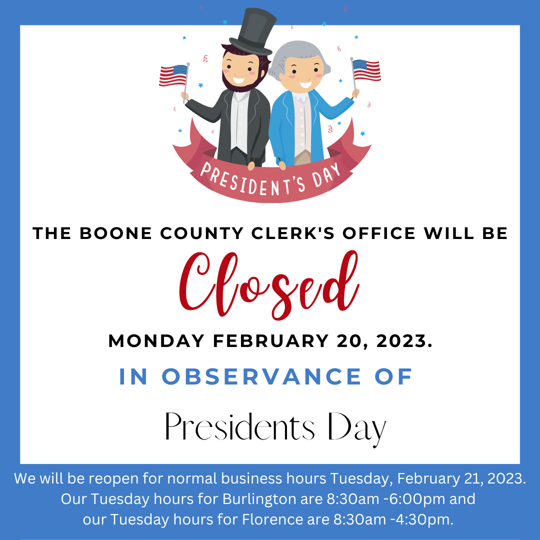 President's Day Closure